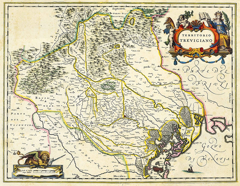 Old Map of the Hinterland of Venice